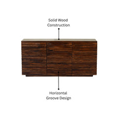 Sheesham Wood 3 Door Sideboard