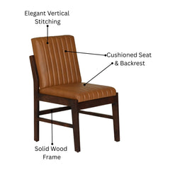 Wrenna Upholstered Leather Dining Chair