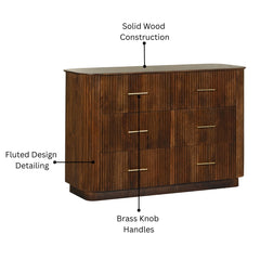 Reed Mango Wood Dresser