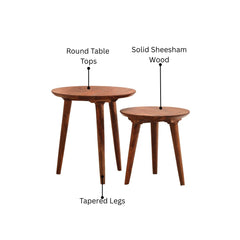 Tananger Sheesham Wood Nesting Table Set