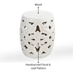 Rimsa Carved Side Table