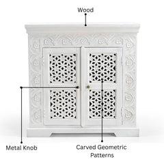 Diabelli 2-Door Carved Cabinet