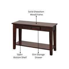 Aristotle Sheesham Wood Console Table
