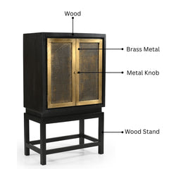Copeland Bar Cabinet on Stand