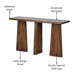 Minimalist Solid Wood Entryway Console