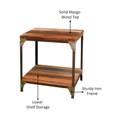 Monk Industrial Lamp Table