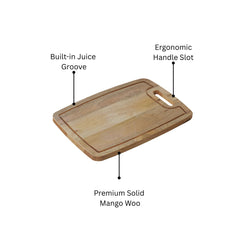 Artisan Hand-Carved Oxford Mango Wood Chopping Board