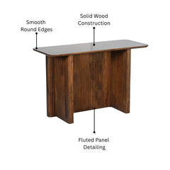 Paulsynn Solid Wood Console Table