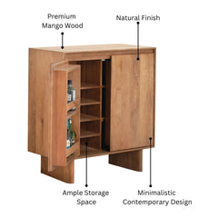 Gillheme Mango Wood Bar Cabinet