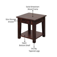 Aristotle Sheesham Wood Lamp Table