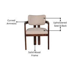 Modern Wooden Upholstered Dining Chair