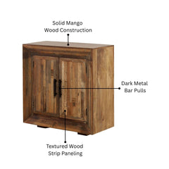 Uptown Rustic Framed Mango Wood Cabinet