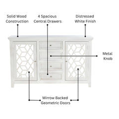 Lowell Louisa White Geometric Chest