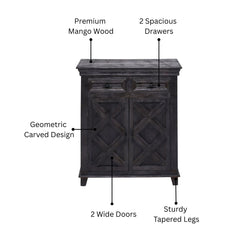 Lowell Alderfer Solid Wood Cabinet