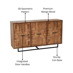 Kaiden 3 - Door Solid Wood Sideboard