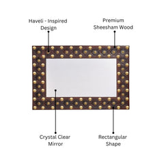 Haveli Sheesham Wood Wall Mirror