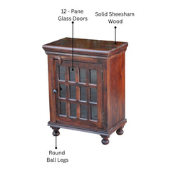 Monsoon Dark Sheesham Wood Small Cabinet