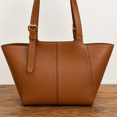 The Caramel Horizon All-Leather Everyday Tote