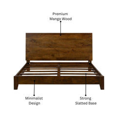 Conall Wooden King Size Bed