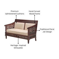 Lata 2 Seater Sheesham Wood Sofa