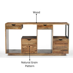 Cubist 4-Drawer Console Table
