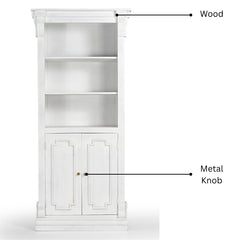 Vintage Belli Solid Wood Bookcase