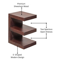 Henry Sheesham Wood E-Shaped Side Table