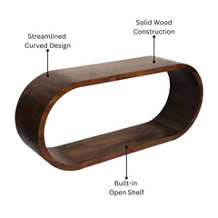 Modern Curve Mango Wood Console Table