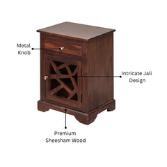Blue City Sheesham Wood Night Stand