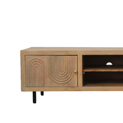 Kristian Mango Wood & Iron Plasma TV Unit