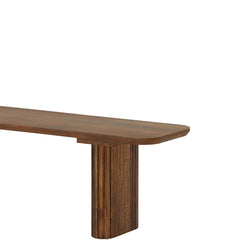 Fluted Leg Vintage Dining Bench