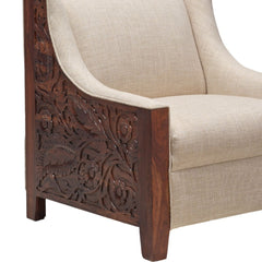 Savitri Sheesham Wood Single Seater Sofa