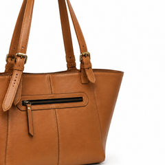 The Caramel Horizon All-Leather Everyday Tote