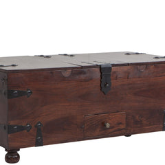 Tahoe Rustic Sheesham Wood Cocktail Trunk