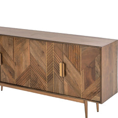 Edra Dark Mango Wood 4-Door Sideboard