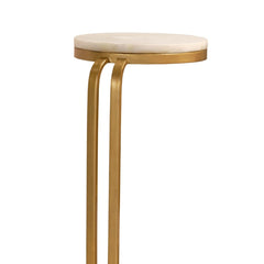Chic Marble Accent End Table