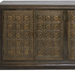 Jaree Hand-Embossed Metal 4-Door Sideboard