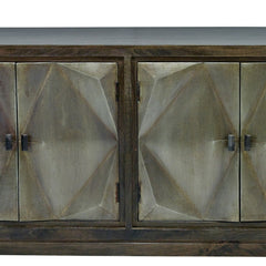 Contemporary Classical Mango Wood & Iron Sideboard