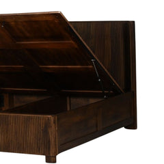 Reed Mango Wood King Storage Bed