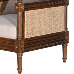 Amer Sofa Single Seater – A Colonial Charm in Solid Wood