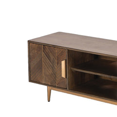 Edra Dark Mango Wood Wide TV Unit