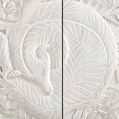 Reyansh Hand-Carved Floral Cabinet