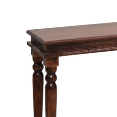 Lata Sheesham Wood Hand-Carved Console Table