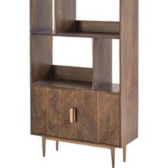 Edra  Dark Mango Wood Storage Bookcase