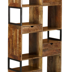 Cubist Urban Composition Bookcase with Drawers