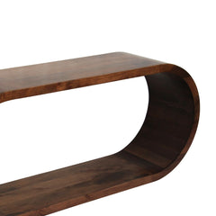 Modern Curve Mango Wood Console Table