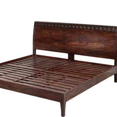 Anasuya Hand-Carved Sheesham Wood Bed