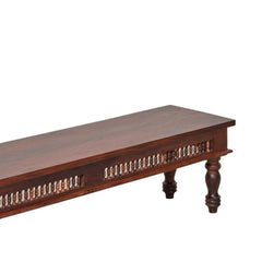 Rani Sheesham Wood Carved Dining Bench