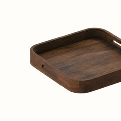 Tiyu Square Solid Mango Wood Tray - Small