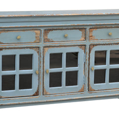 Kaedon Mango Wood & Glass Sideboard